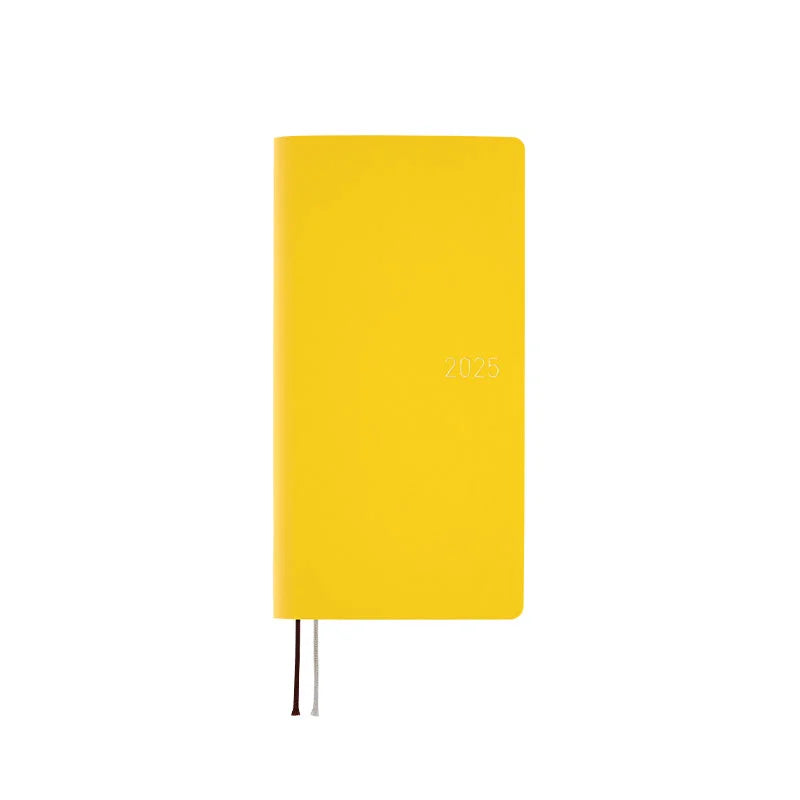 Sale! Hobonichi Techo 2025 Smooth: Mustard Weeks Softcover Book / Weekly Horizontal / January start / Monday start - English Edition