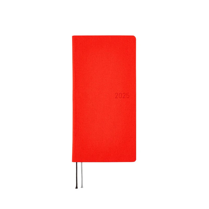 Hobonichi Techo 2025 Colors: Chili Pepper Weeks Hardcover Book / Weekly Horizontal / January start / Monday start - English Edition