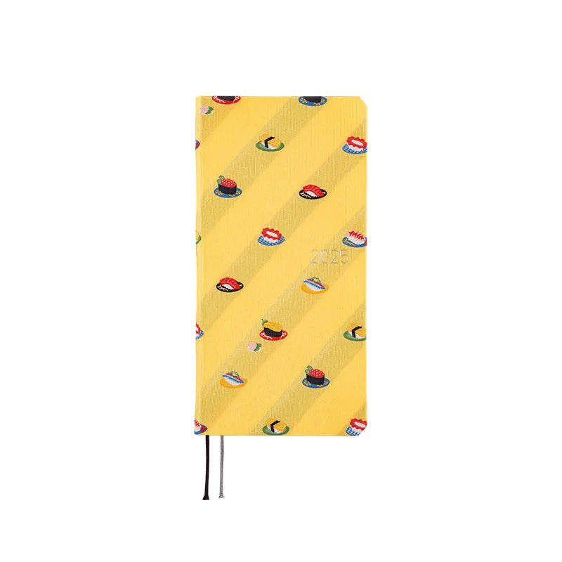 Hobonichi Techo 2025 Bow & Tie: Sushi Weeks Hardcover Book / Weekly Horizontal / January start / Monday start - English Edition