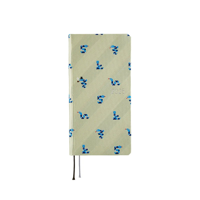 Hobonichi Weeks MEGA, Hobonichi Techo 2025 Bow & Tie: Snake Toy Weeks Mega Hardcover Book / Weekly Horizontal / January start / Monday start - English Edition