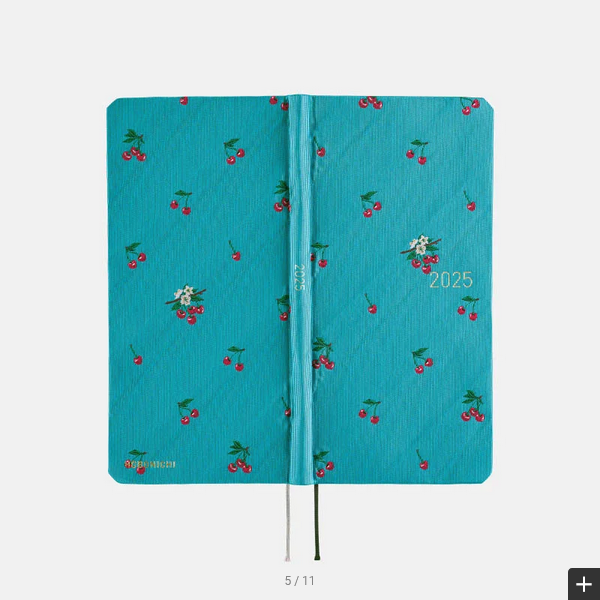PRE-ORDER Hobonichi Techo 2025 Spring April Start - Bow & Tie: Cherry Weeks Hardcover Book / Weekly Horizontal / Mon start - Japanese Edition -