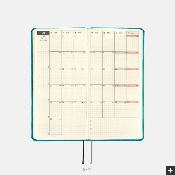 PRE-ORDER Hobonichi Techo 2025 Spring April Start - Bow & Tie: Cherry Weeks Hardcover Book / Weekly Horizontal / Mon start - Japanese Edition -
