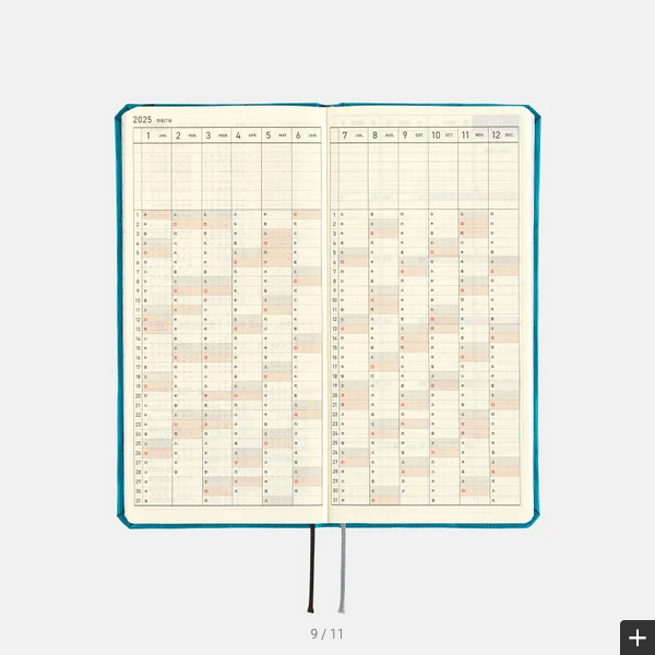 PRE-ORDER Hobonichi Techo 2025 Spring April Start - Bow & Tie: Cherry Weeks Hardcover Book / Weekly Horizontal / Mon start - Japanese Edition -