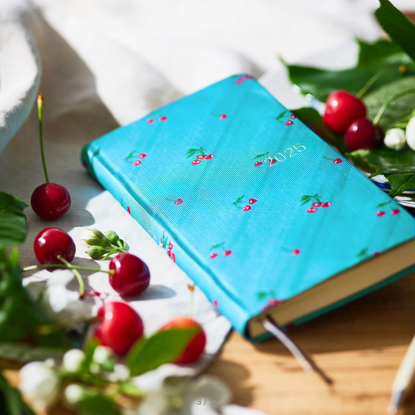 Sale! Hobonichi Weeks MEGA, Hobonichi Techo 2025 Bow & Tie: Cherry Weeks Mega Hardcover Book / Weekly Horizontal / January start / Monday start - English Edition