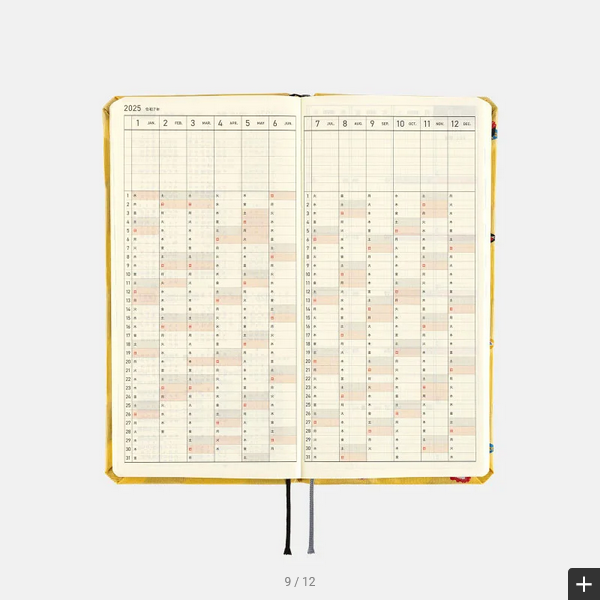 Sale! Hobonichi Weeks MEGA, Hobonichi Techo 2025 Bow & Tie: Sushi Weeks Mega Hardcover Book / Weekly Horizontal / January start / Monday start - English Edition