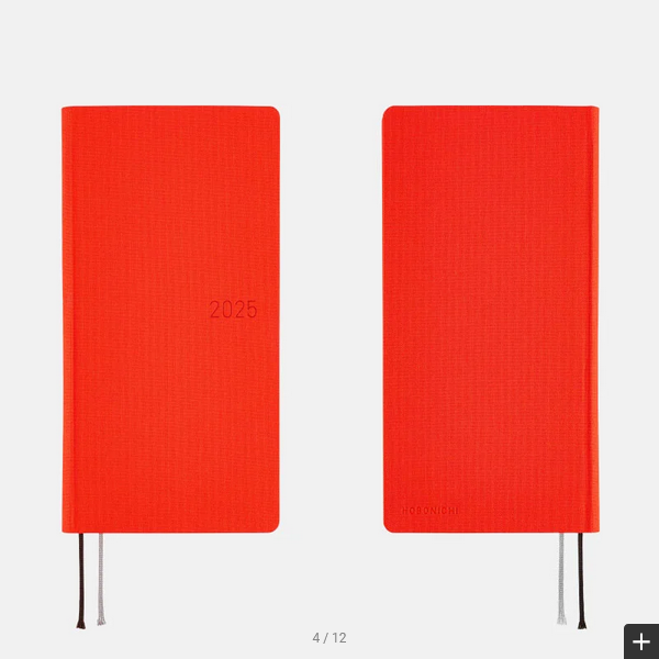 Sale! Hobonichi Weeks MEGA, Hobonichi Techo 2025 Colors: Chili Pepper Weeks Mega Hardcover Book / Weekly Horizontal / January start / Monday start - English Edition