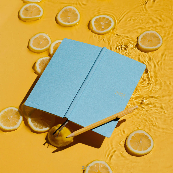 Hobonichi Techo 2025 Colors: Lemon Water Weeks Hardcover Book / Weekly Horizontal / January start / Monday start - English Edition