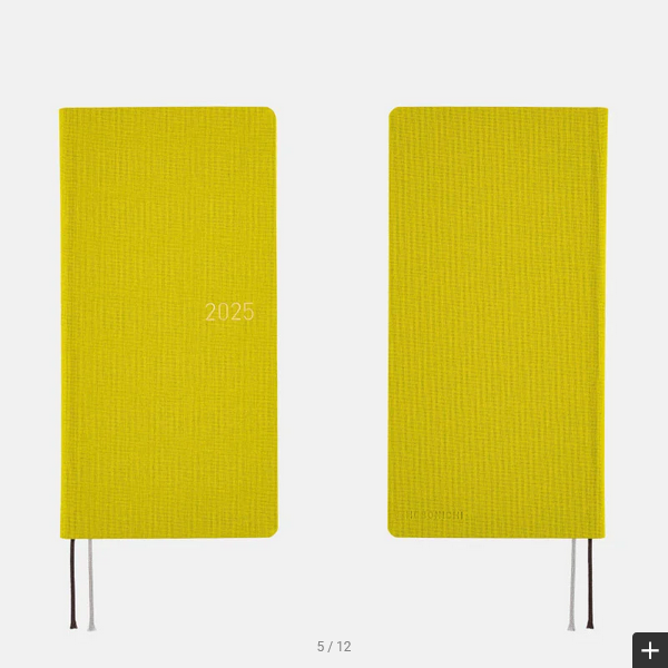 Hobonichi Techo 2025 Colors: Pistachio Weeks Hardcover Book / Weekly Horizontal / January start / Monday start - English Edition