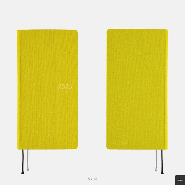 Hobonichi Weeks MEGA, Hobonichi Techo 2025 Colors: Pistachio Weeks Mega Hardcover Book / Weekly Horizontal / January start / Monday start - English Edition