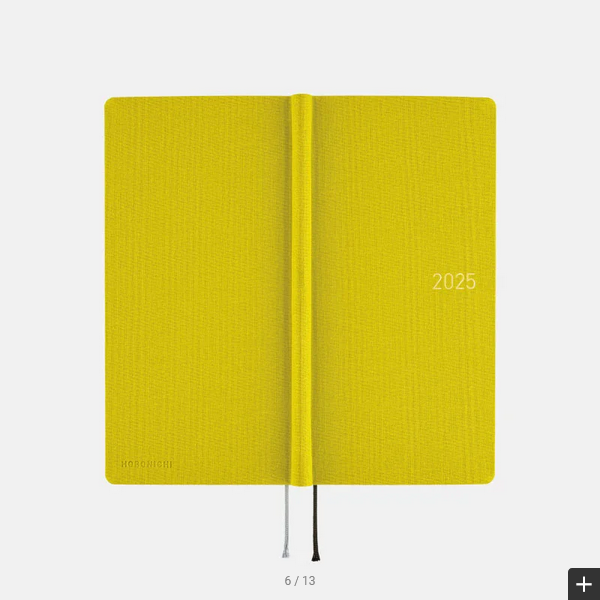Hobonichi Weeks MEGA, Hobonichi Techo 2025 Colors: Pistachio Weeks Mega Hardcover Book / Weekly Horizontal / January start / Monday start - English Edition