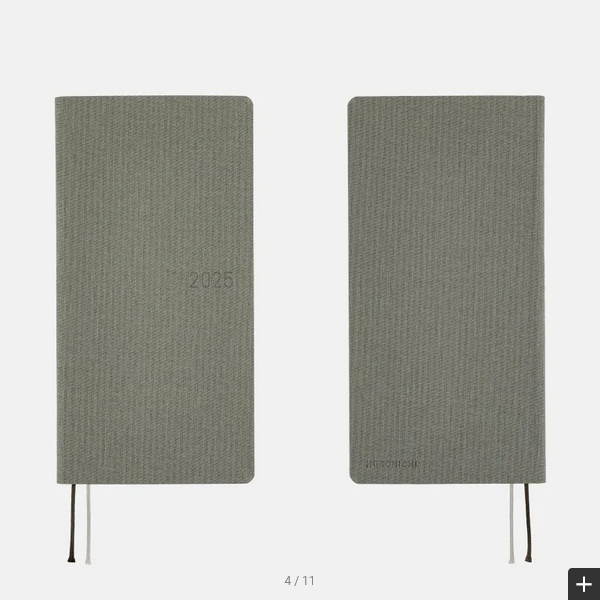 Sale! Hobonichi Techo 2025 Colors: Smoke Gray Weeks Hardcover Book / Weekly Horizontal / January start / Monday start - English Edition