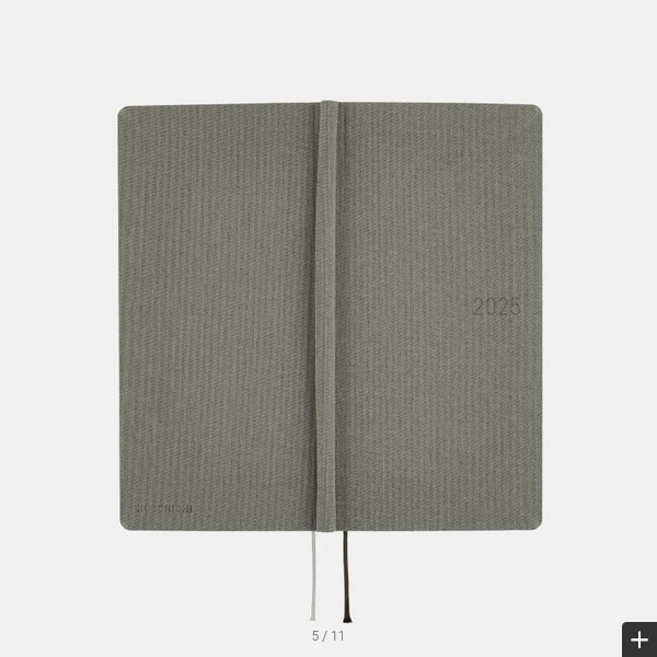 Sale! Hobonichi Techo 2025 Colors: Smoke Gray Weeks Hardcover Book / Weekly Horizontal / January start / Monday start - English Edition
