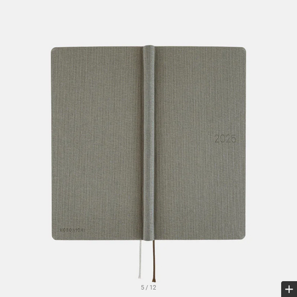 Sale! Hobonichi Weeks MEGA, Hobonichi Techo 2025 Colors: Smoke Gray Weeks Mega Hardcover Book / Weekly Horizontal / January start / Monday start - English Edition