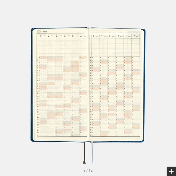 Sale! Hobonichi Weeks MEGA, Hobonichi Techo 2025 Colors: Star Dust Weeks Mega Hardcover Book / Weekly Horizontal / January start / Monday start - English Edition
