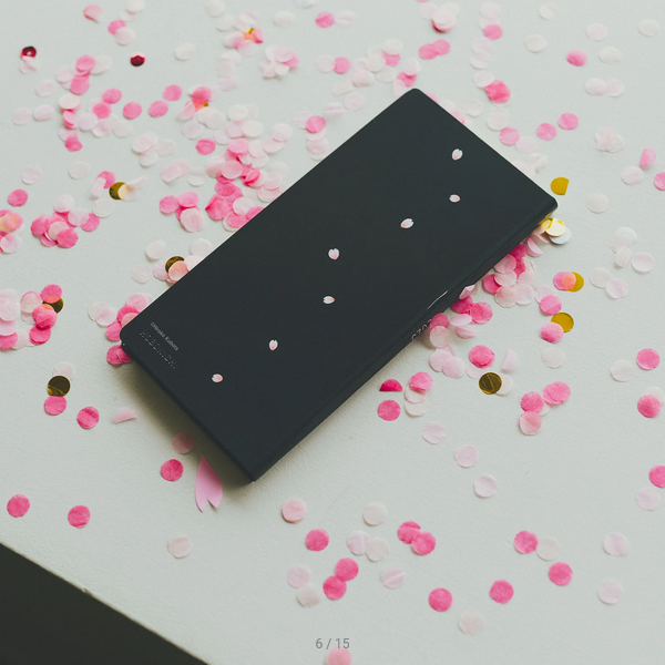 Sale! Hobonichi Techo 2025 Hiroko Kubota: Night Cherry Blossom Snow Globe Weeks Hardcover Book / Weekly Horizontal / January start / Monday start - English Edition