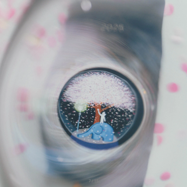 Sale! Hobonichi Techo 2025 Hiroko Kubota: Night Cherry Blossom Snow Globe Weeks Hardcover Book / Weekly Horizontal / January start / Monday start - English Edition