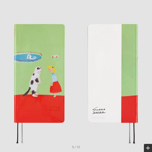 Hobonichi Techo 2025 Keiko Shibata: Thanks for your hard work, Aoki-san Weeks Hardcover Book / Weekly Horizontal / January start / Monday start - English Edition