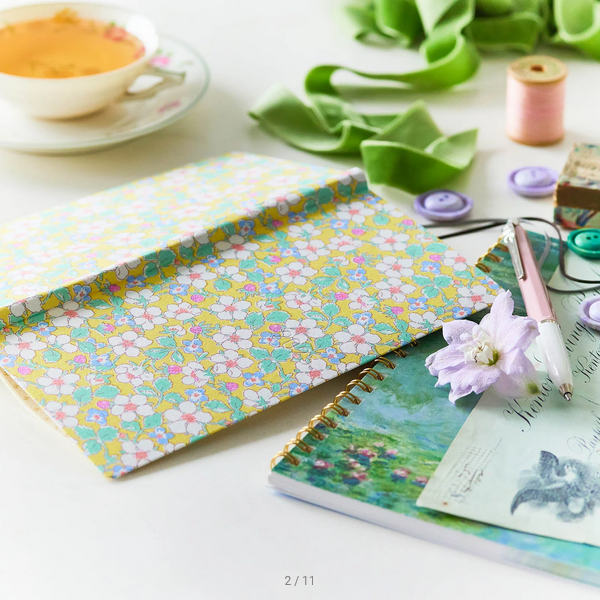 Sale! Hobonichi Techo 2025 Liberty Fabrics: Paysanne Blossom Weeks Hardcover Book / Weekly Horizontal / January start / Monday start - English Edition
