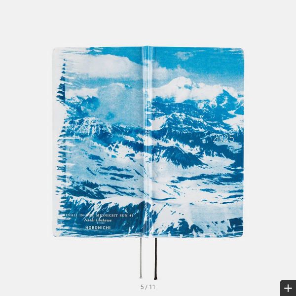 Hobonichi Techo 2025 Naoki Ishikawa: Denali in the Midnight Sun #1 Weeks Hardcover Book / Weekly Horizontal / January start / Monday start - English Edition