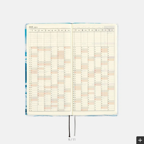 Hobonichi Techo 2025 Naoki Ishikawa: Denali in the Midnight Sun #1 Weeks Hardcover Book / Weekly Horizontal / January start / Monday start - English Edition