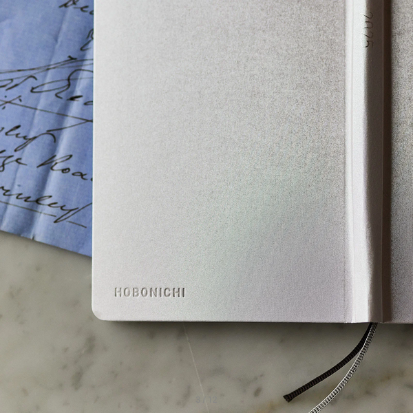 Sale! Hobonichi Techo 2025 Paper Series: Platinum White Weeks Hardcover Book / Weekly Horizontal / January start / Monday start - English Edition