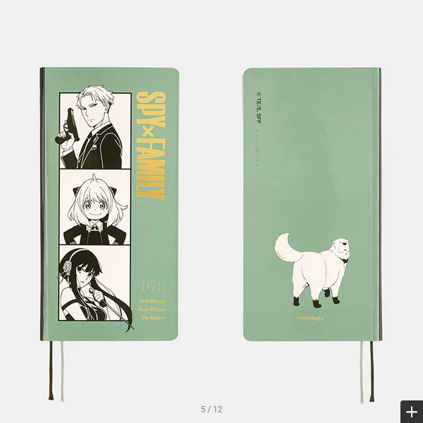 Hobonichi Techo 2025 SPY x FAMILY: Forger Family Weeks Hardcover Book / Weekly Horizontal / January start / Monday start - English Edition