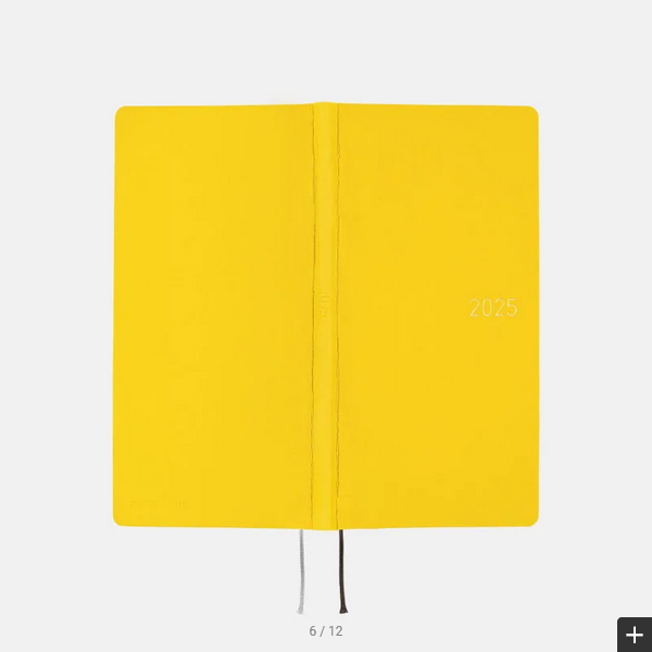 Sale! Hobonichi Techo 2025 Smooth: Mustard Weeks Softcover Book / Weekly Horizontal / January start / Monday start - English Edition