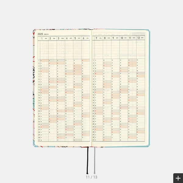 Sale! Hobonichi Techo 2025 Unsodo: Bijutsukai (Tanabata Decorations) Weeks Hardcover Book / Weekly Horizontal / January start / Monday start - English Edition