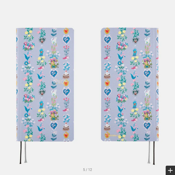 Sale! Hobonichi Techo 2025 Yumi Kitagishi: Beautiful Wallpaper Weeks Hardcover Book / Weekly Horizontal / January start / Monday start - English Edition