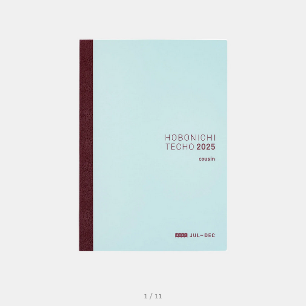 Hobonichi Techo 2025 Cousin Avec Book (July Start) A5 Size / Daily Single 6-month book / Jul start / Mon start