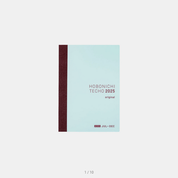 Hobonichi Techo 2025 Original Avec Book (July Start) A6 Size / Daily Single 6-month book / Jul start / Mon start