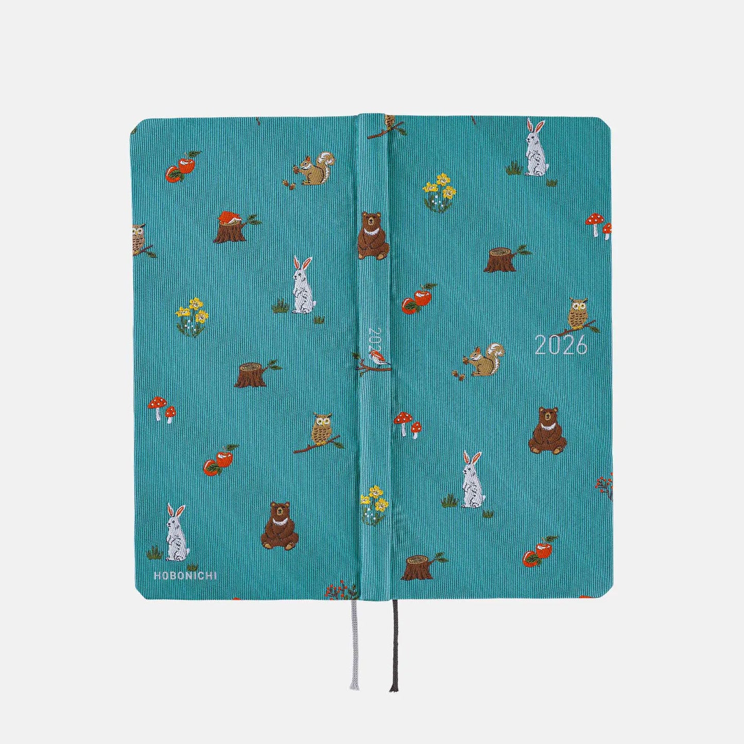 PRE-ORDER Hobonichi Techo 2026 Bow & Tie: In the Forest Weeks Hardcover Book / Weekly Horizontal / Jan start / Mon start - English Edition