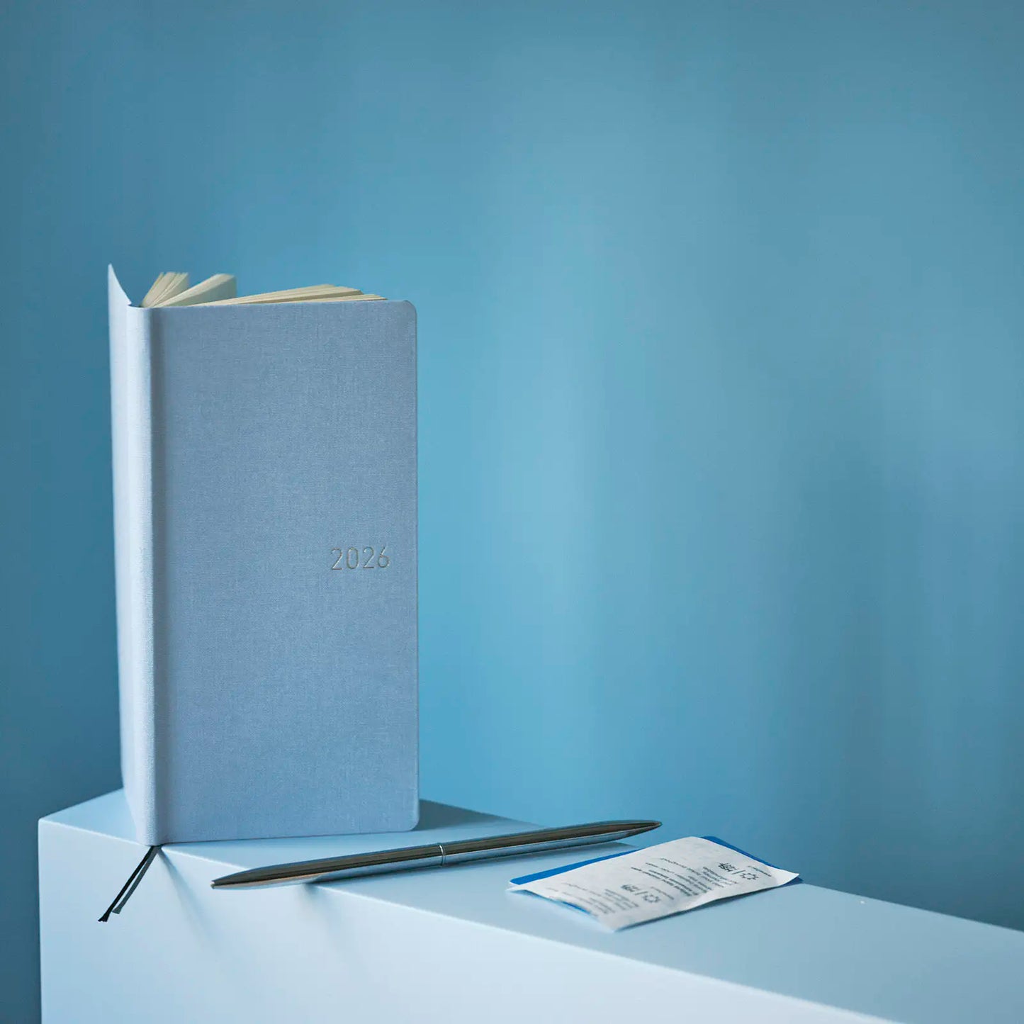 PRE-ORDER Weeks MEGA, Hobonichi Techo 2026 Colors: Sky Mist Weeks Mega Hardcover Book / Weekly Horizontal / Jan start / Mon start - English Edition