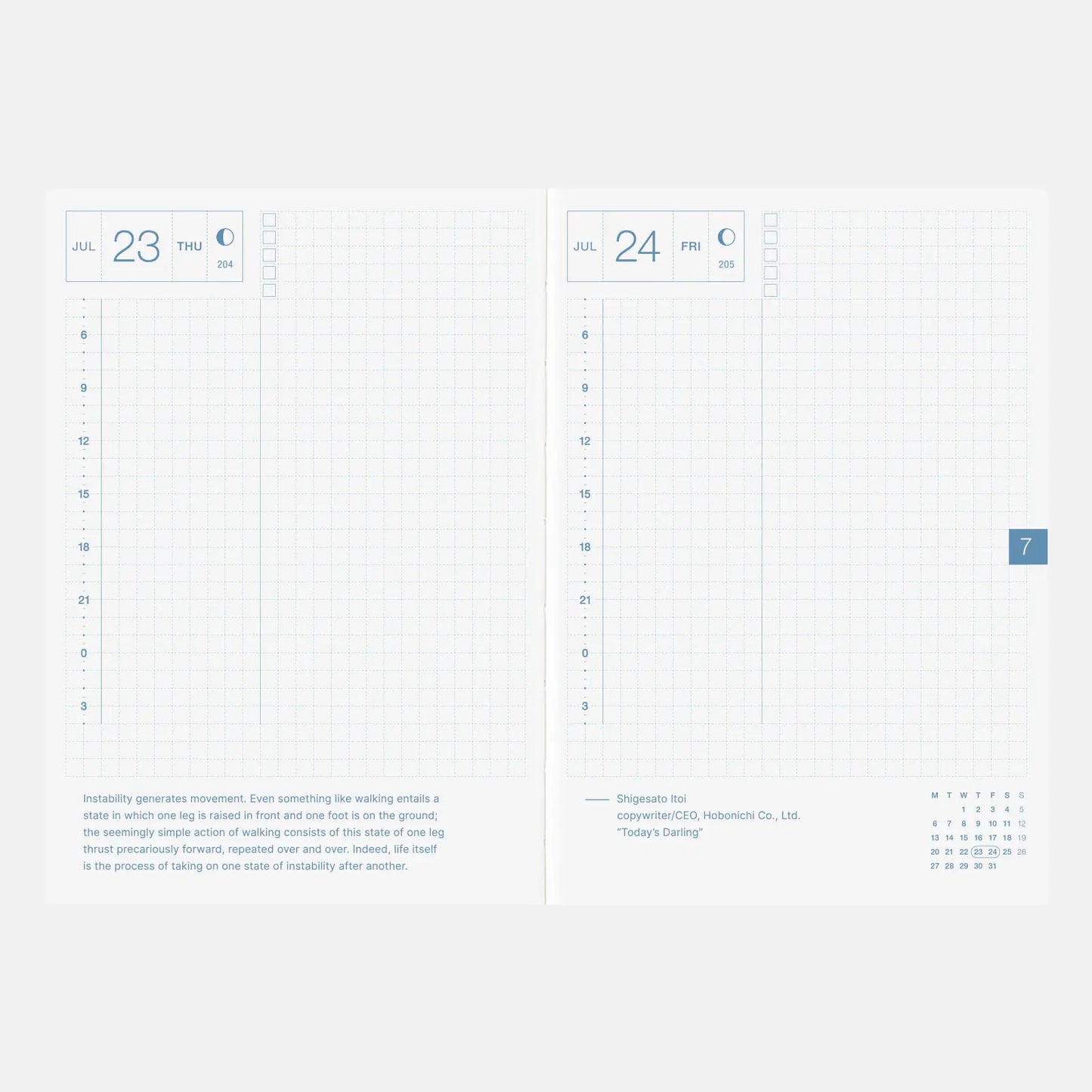 PRE-ORDER Hobonichi Techo 2026 English Original Book (January Start) A6 Size / Daily / Jan start / Mon start - English Edition