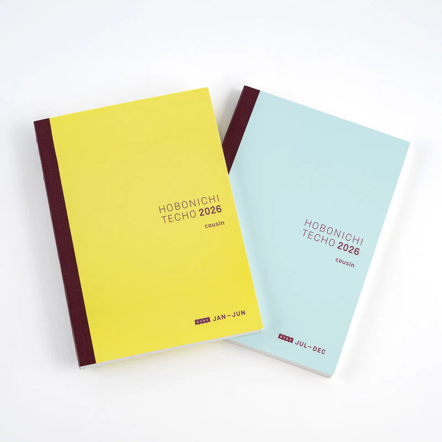 PRE-ORDER Hobonichi Techo 2026 Japanese Cousin Avec Books (January Start) A5 Size / Daily 6-month x 2 book set / Jan start / Mon start - Japanese Edition