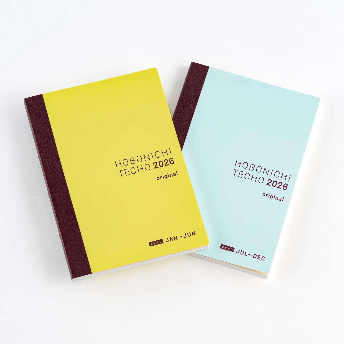 PRE-ORDER Hobonichi Techo 2026 Japanese Original Avec Books (January Start) A6 Size / Daily 6-month x 2 book set / Jan start / Mon start - Japanese Edition