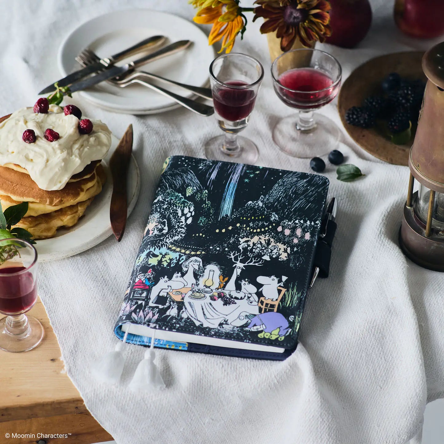 PRE-ORDER Hobonichi Techo 2026 Moomin: Night of the Big Party A5 Cousin Size Cover (Cover Only)
