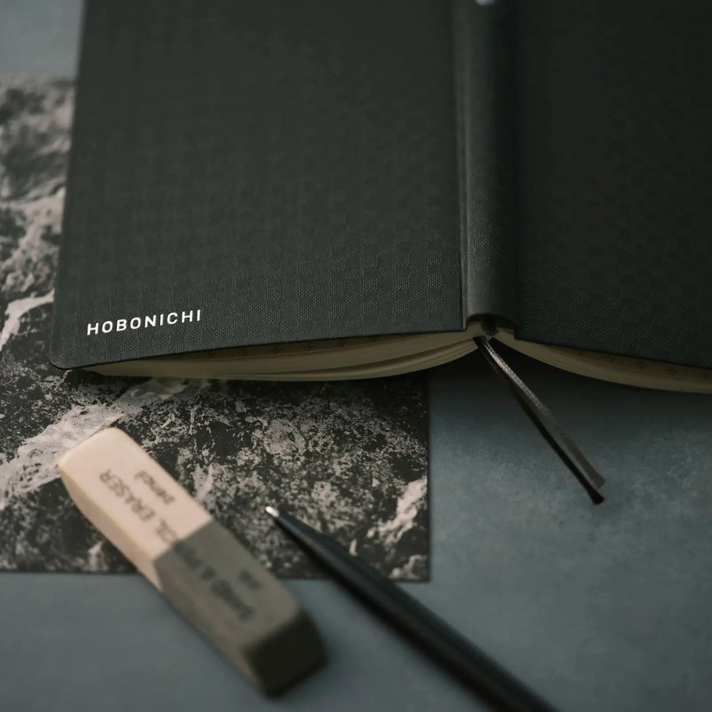 PRE-ORDER Hobonichi Techo 2026 Paper Series: Black Gingham Weeks Hardcover Book / Weekly Horizontal / Jan start / Mon start - English Edition
