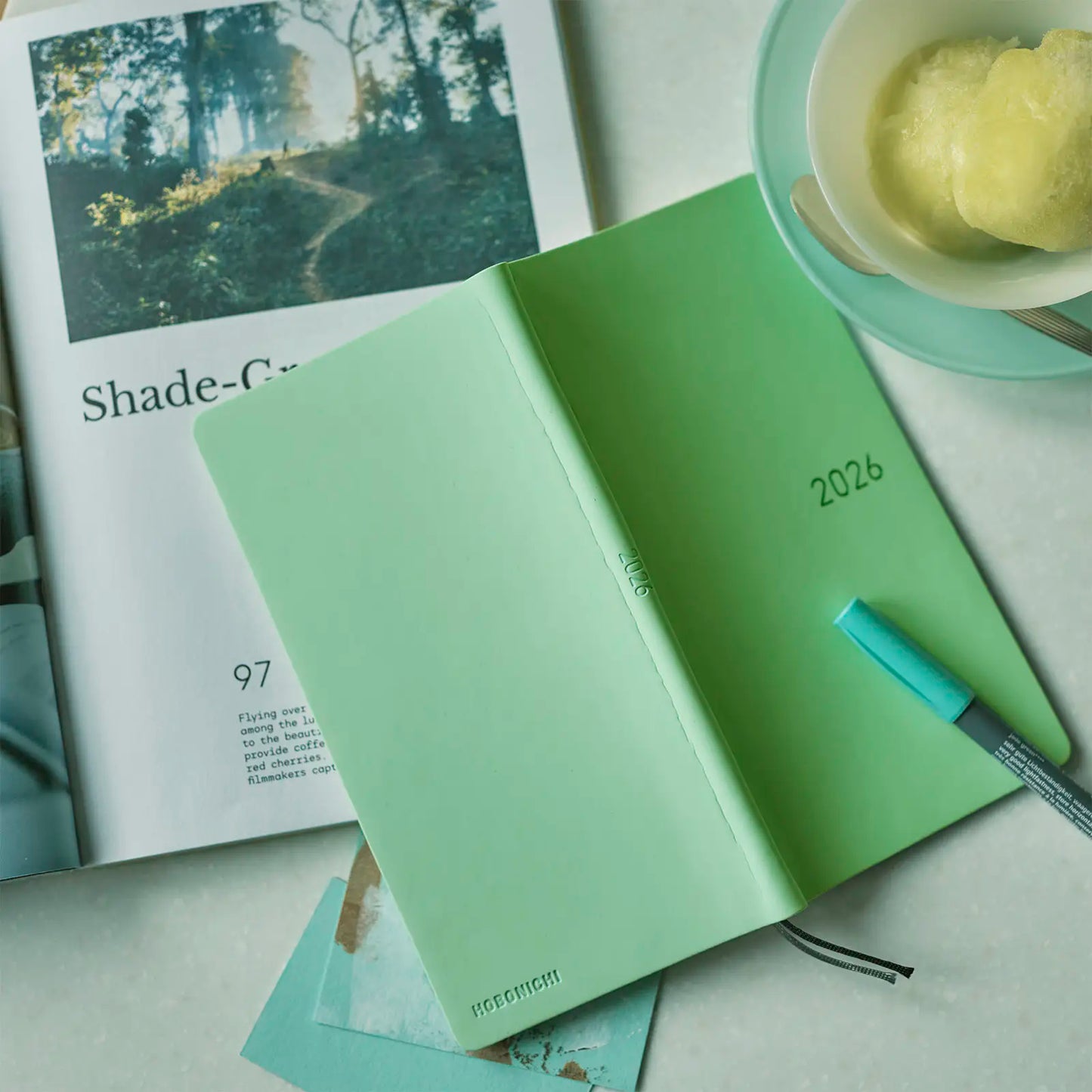 PRE-ORDER Hobonichi Techo 2026 Smooth: Melon Sorbet Weeks Hardcover Book / Weekly Horizontal / Jan start / Mon start - English Edition
