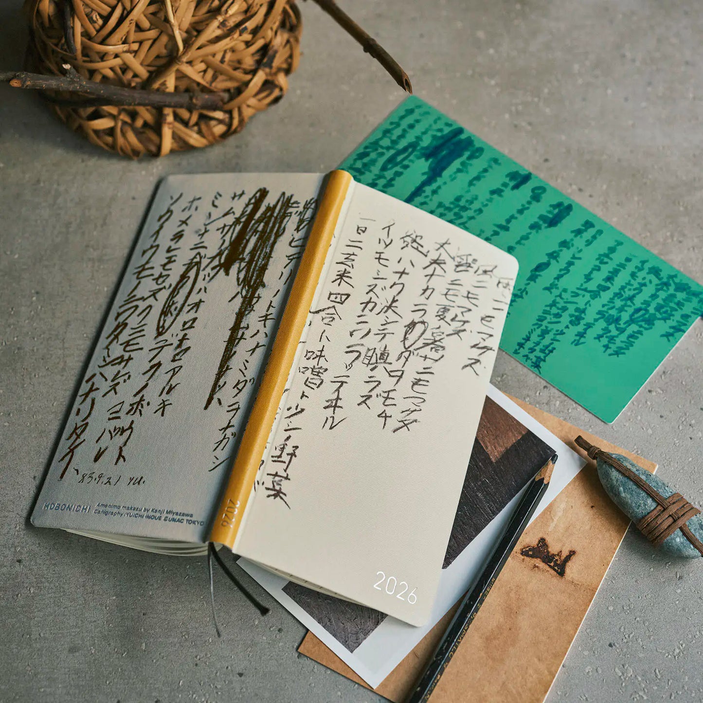 PRE-ORDER Hobonichi Techo 2026 Yuichi Inoue: Amenimo Makezu Weeks Hardcover Book / Weekly Horizontal / Jan start / Mon start - English Edition