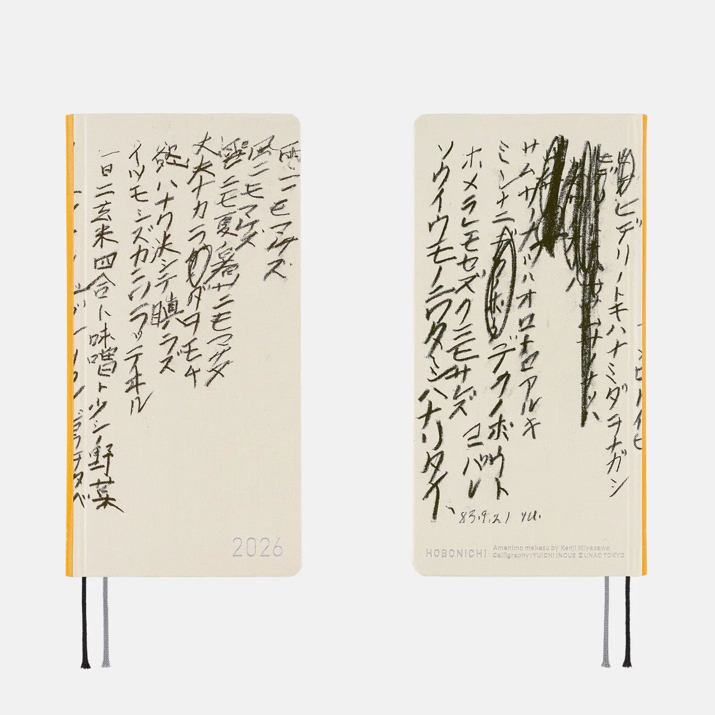 PRE-ORDER Hobonichi Techo 2026 Yuichi Inoue: Amenimo Makezu Weeks Hardcover Book / Weekly Horizontal / Jan start / Mon start - English Edition