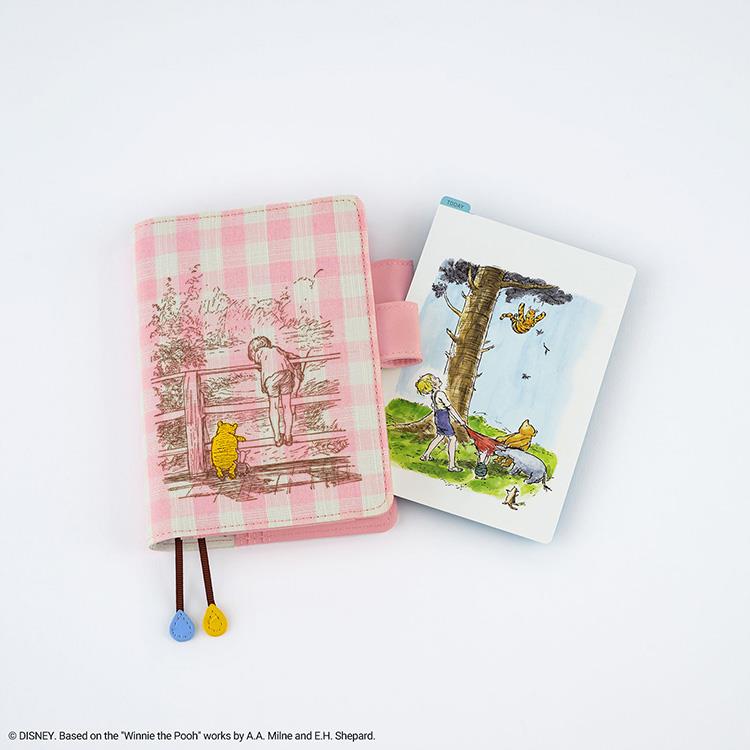 Hobonichi Techo 2027 Loft Exclusives edition - Classic Pooh: Poohsticks Bridge A6 Original Size Cover - with Pencil Board