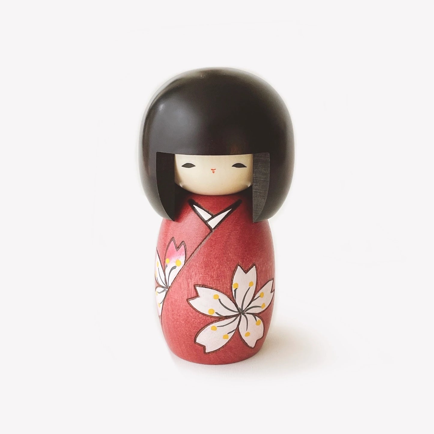 Japanese Kokeshi Doll - Cherry Blossoms -