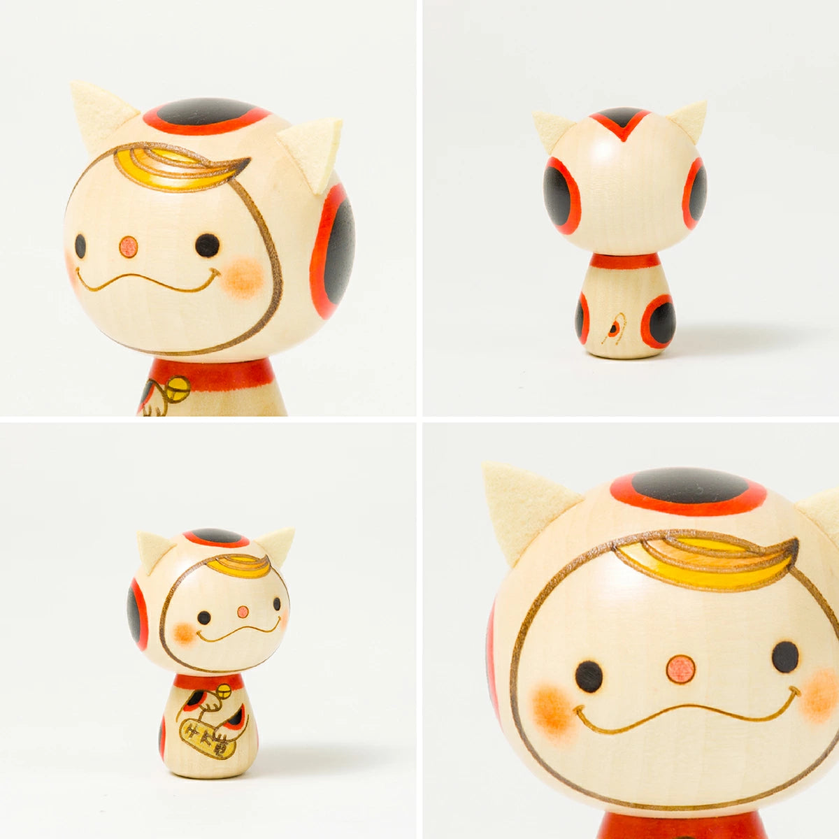 Japanese Kokeshi Doll - Japanese Lucky Cat -