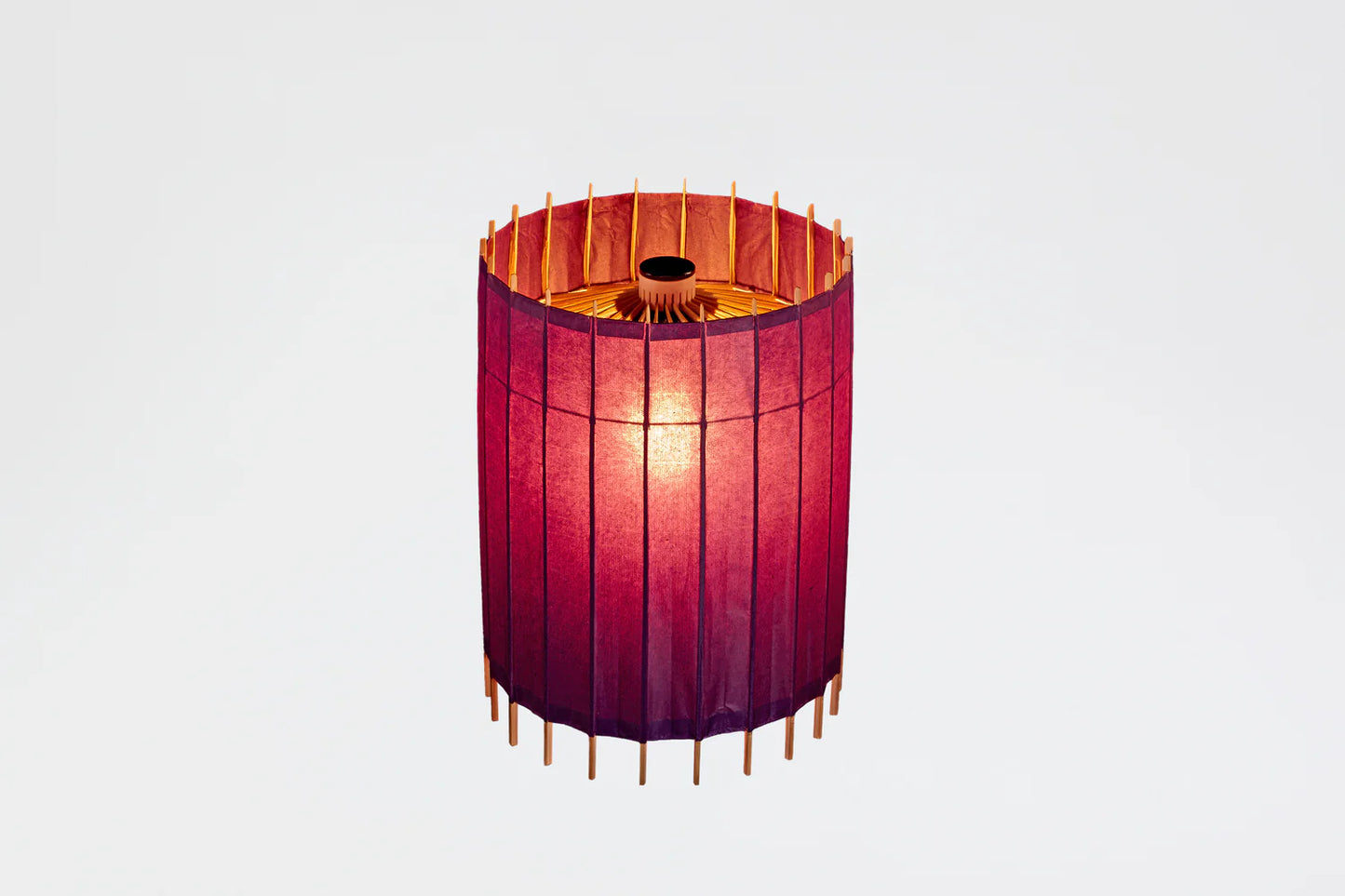 Japanese Umbrella Table Lamp - Purple - , Made in Kyoto Japan, traditional japanese lamp
