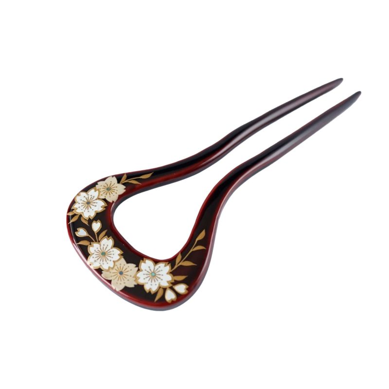 Vintage Japanese Kanzashi Gold lacquer Floral Hair Pin Hair ornament Kanzashi Japanese Traditional Wedding Hair Decoration - Etsy main image 4