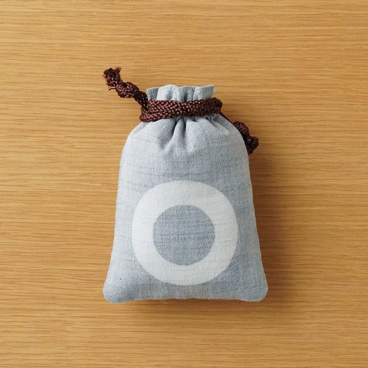 Katazome Small Talisman Bag - Snake Eye -, Drawstring Pouch, Japanese traditional craft bag