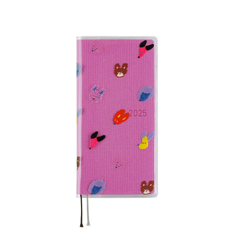 Keiko Shibata: Clear Cover for Weeks (Dog Ears Fluttering in the Wind), 2025 Hobonichi Accessories