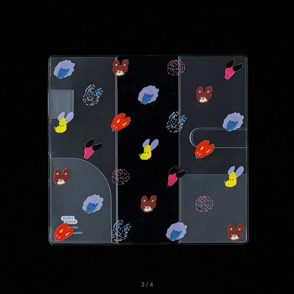 Keiko Shibata: Clear Cover for Weeks (Dog Ears Fluttering in the Wind), 2025 Hobonichi Accessories