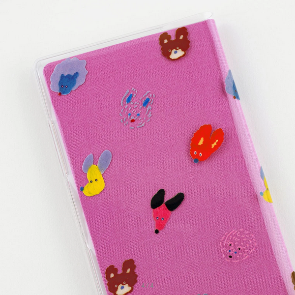 Keiko Shibata: Clear Cover for Weeks (Dog Ears Fluttering in the Wind), 2025 Hobonichi Accessories